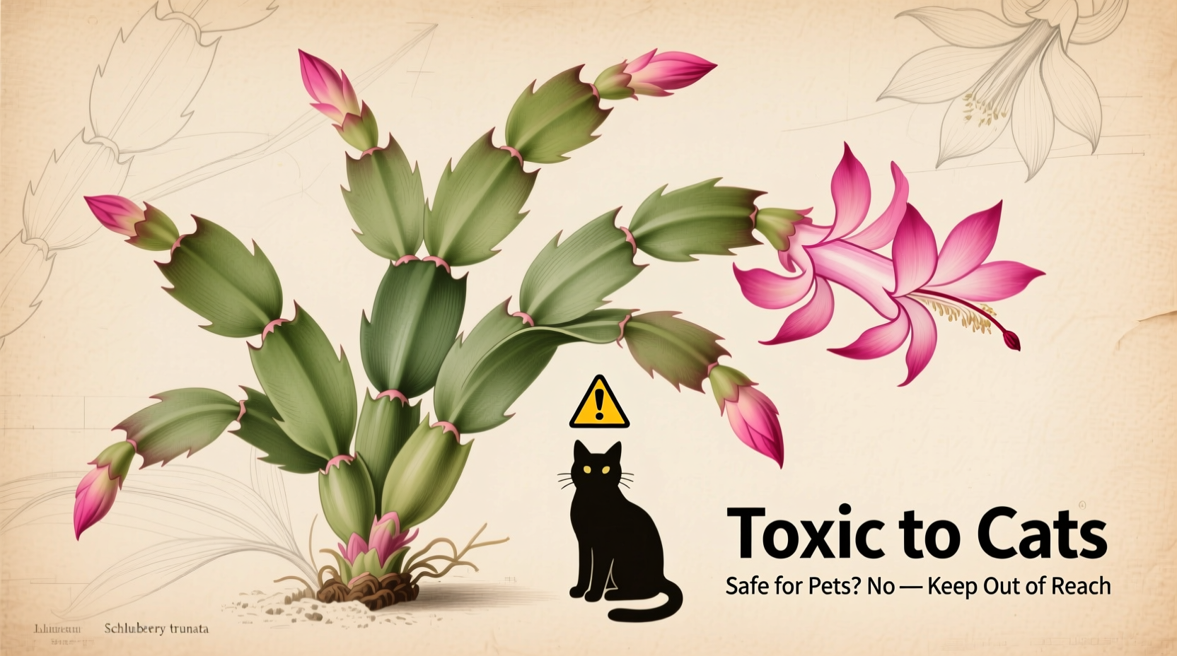is a christmas cactus toxic to cats