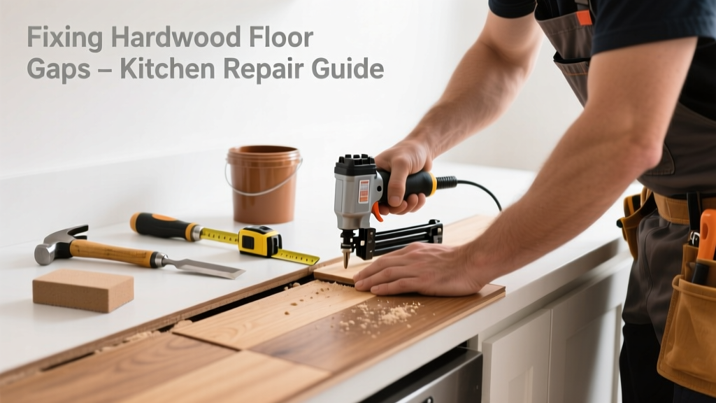 Fixing Hardwood Floor Gapping in the Kitchen