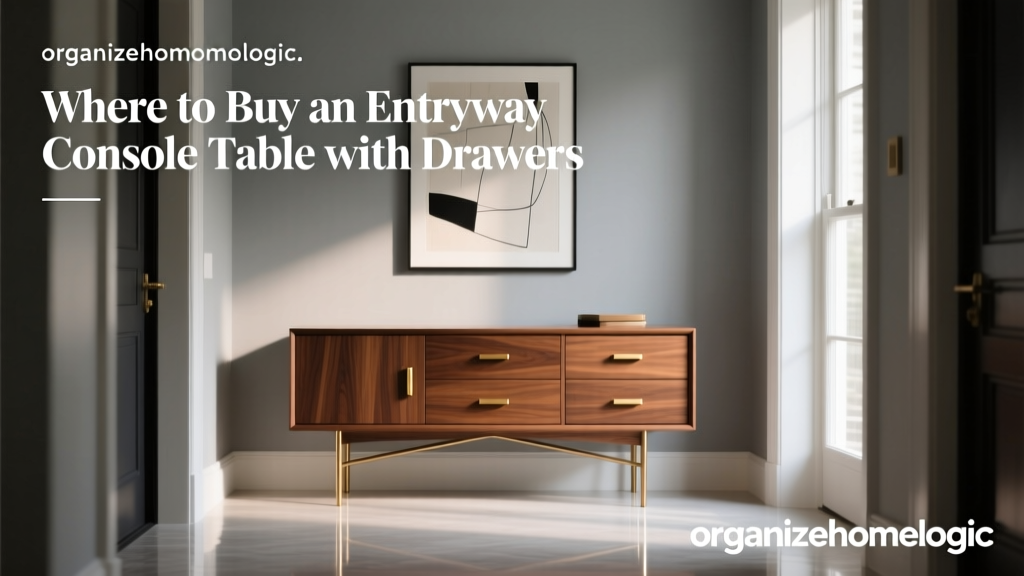 Where to Buy an Entryway Console Table with Drawers