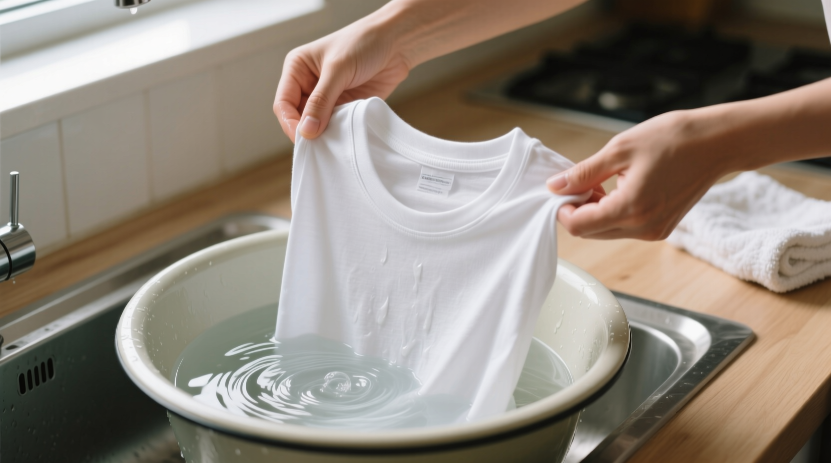 how to wash a t shirt so the collar doesnt stretch