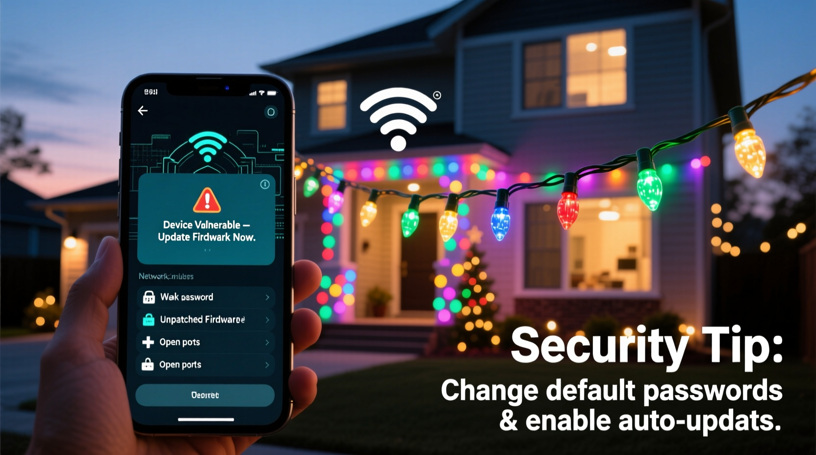 do smart christmas lights increase your risk of hacking security tips for users