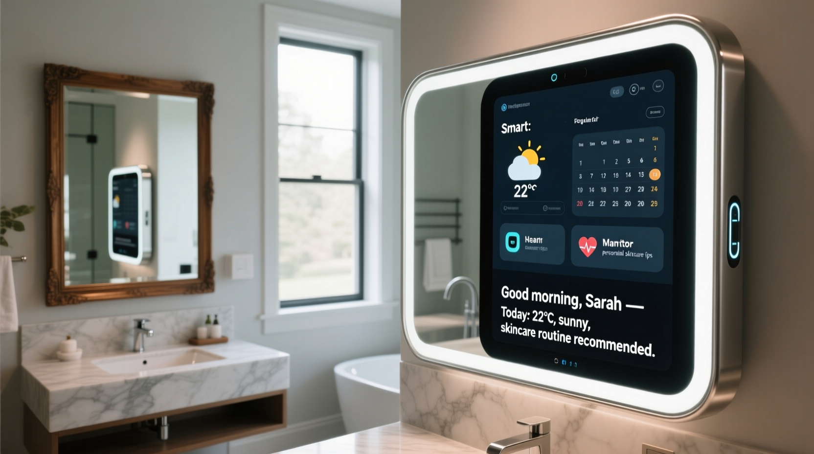 smart mirror vs regular mirror can tech enhance your daily routine