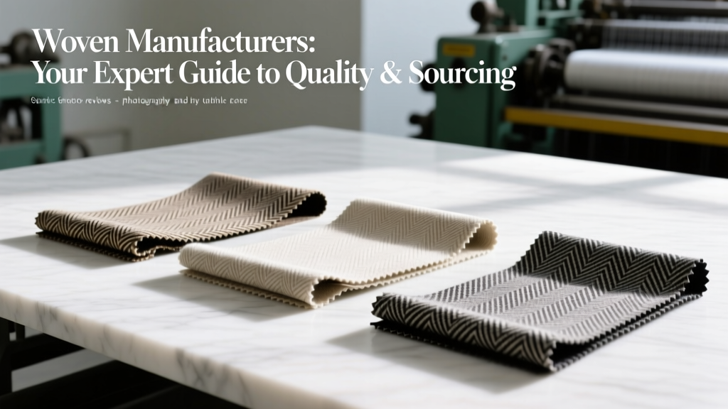 Woven Manufacturers: Your Expert Guide to Quality & Sourcing