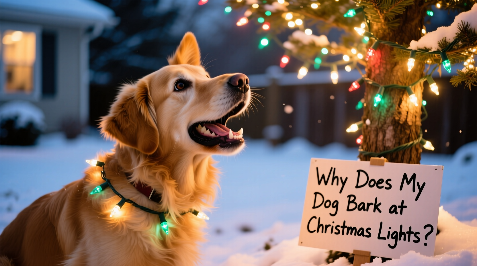 why does my dog bark at christmas lights behavior insights and training