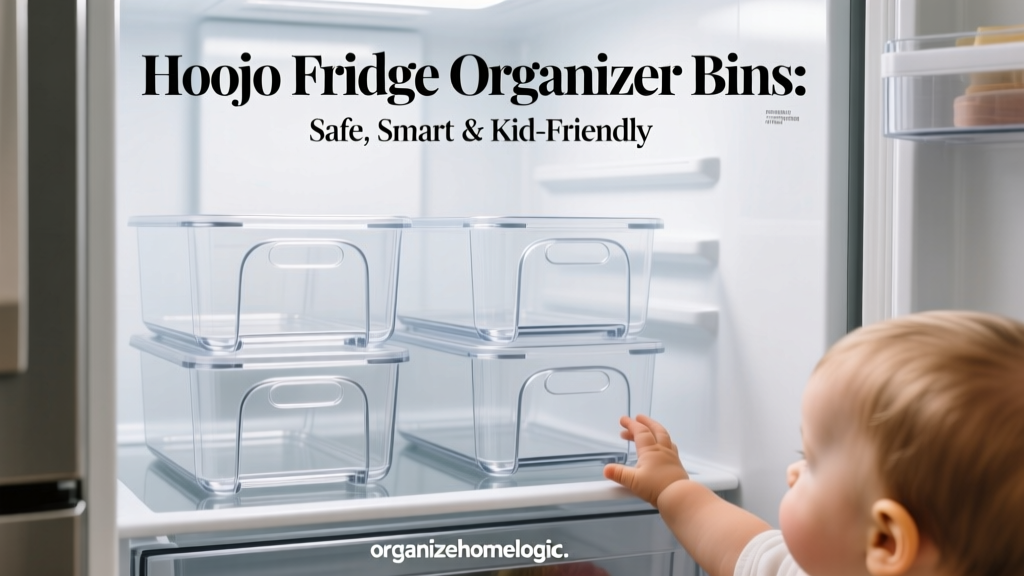 Hoojo Fridge Organizer Bins: Safe, Smart & Kid-Friendly