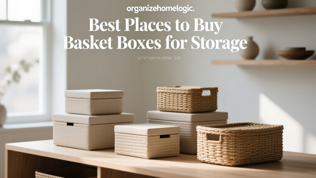 Best Places to Buy Basket Boxes for Storage