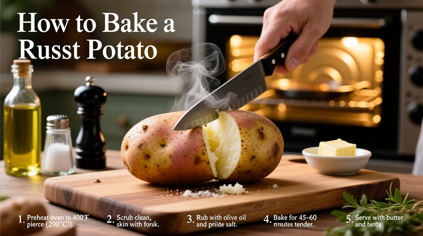 Perfect Baked Russet Potato: Simple 4-Step Guide