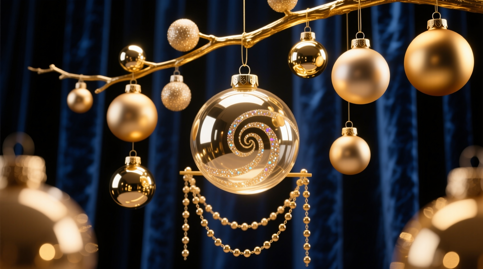 how to layer different sizes of christmas balls for visual impact