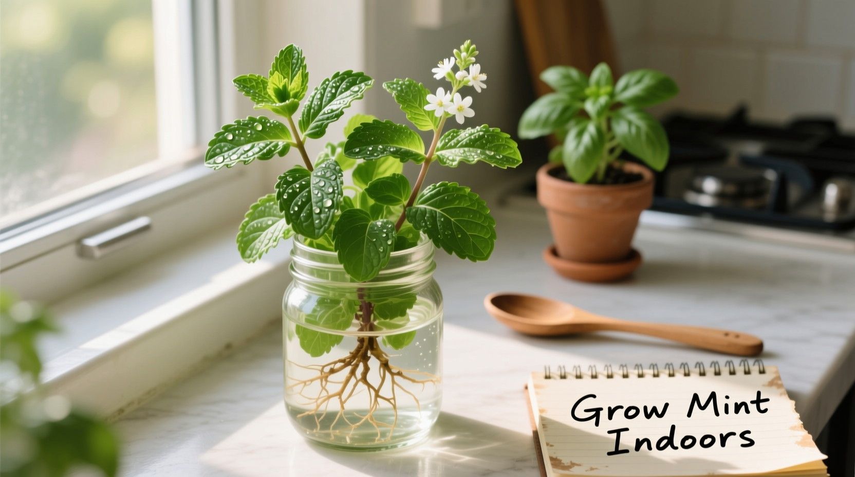 Grow Fresh Mint Indoors: 5 Tips | TheHomeSprouts