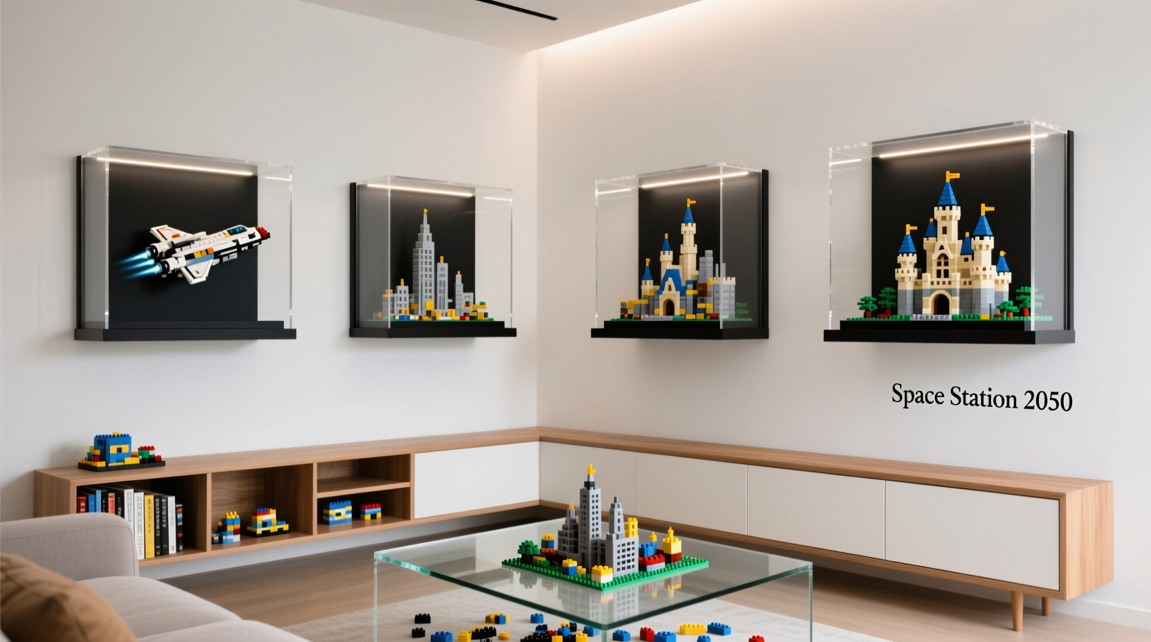creative ways to display lego sets without making your living room look messy