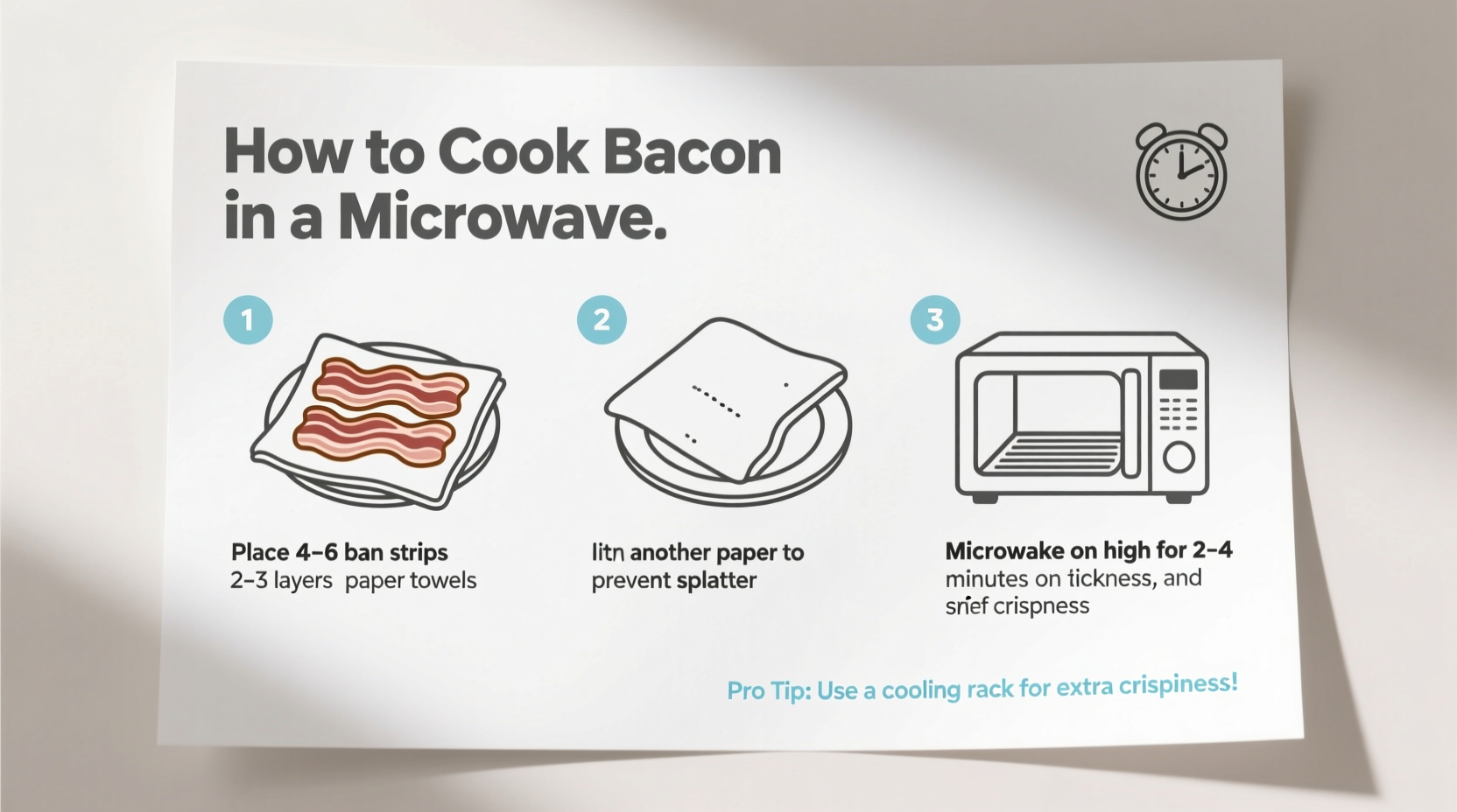 how to cook bacon in a microwave