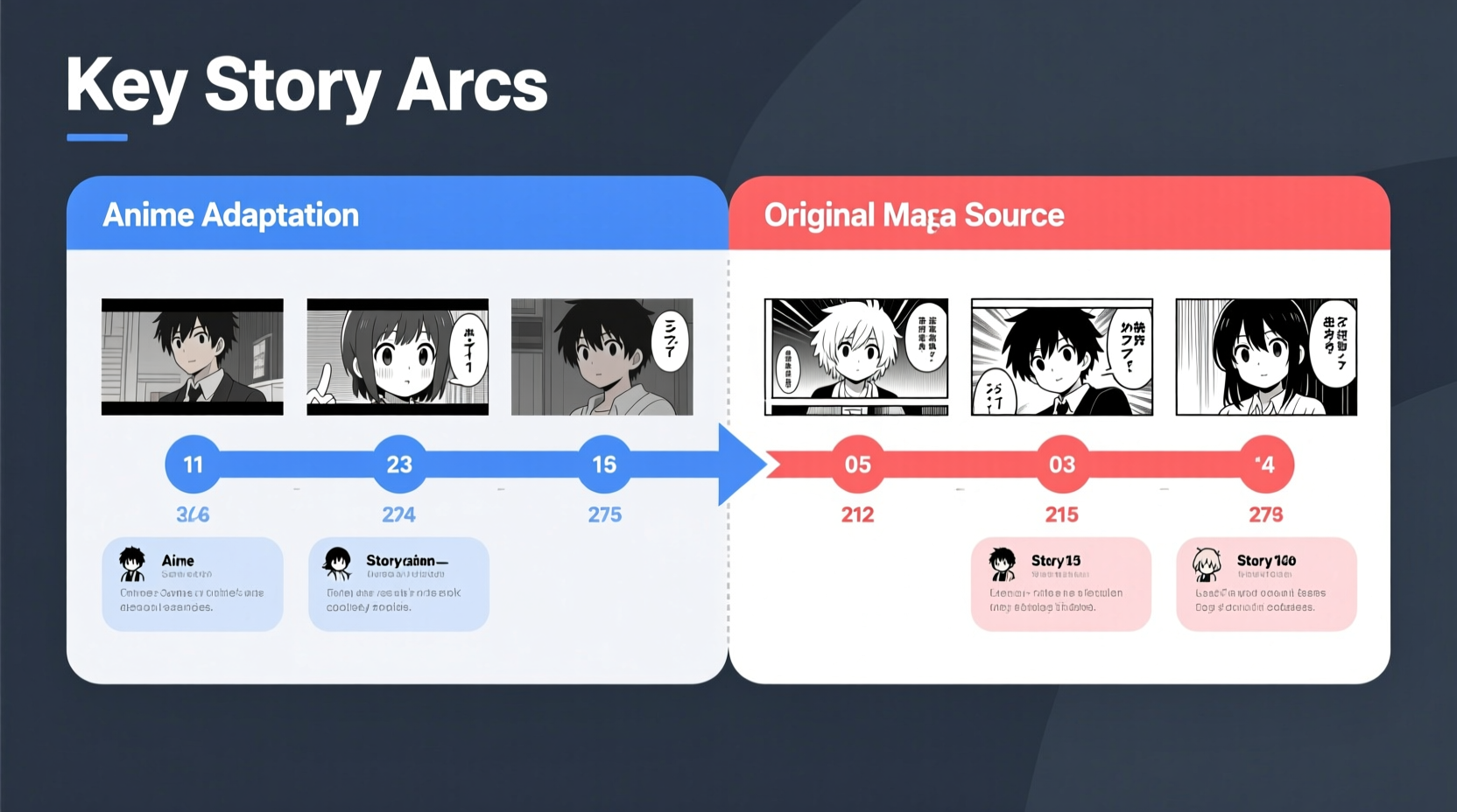how to transition from anime to manga without missing key story arcs