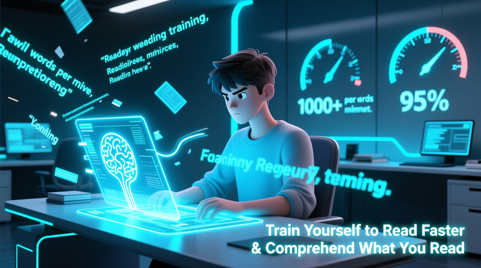 train yourself to read faster and comprehend what you