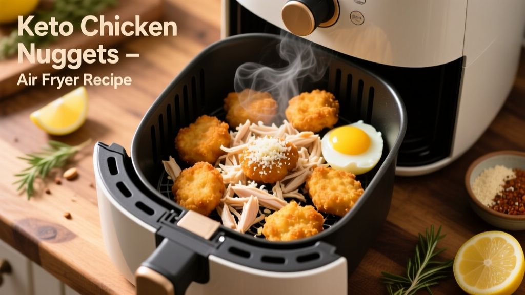 Keto Chicken Nuggets with Canned Chicken (Air Fryer)