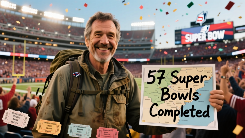 This Man Has Traveled to All 57 Super Bowls: How One Fan Spent $142,800, 32 Years, and 2.1 Million Miles to Attend Every Single Game