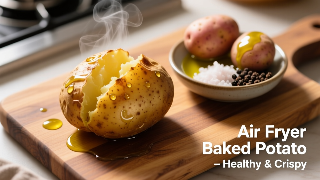 Air Fryer Baked Potato with Olive Oil: Crispy & Healthy