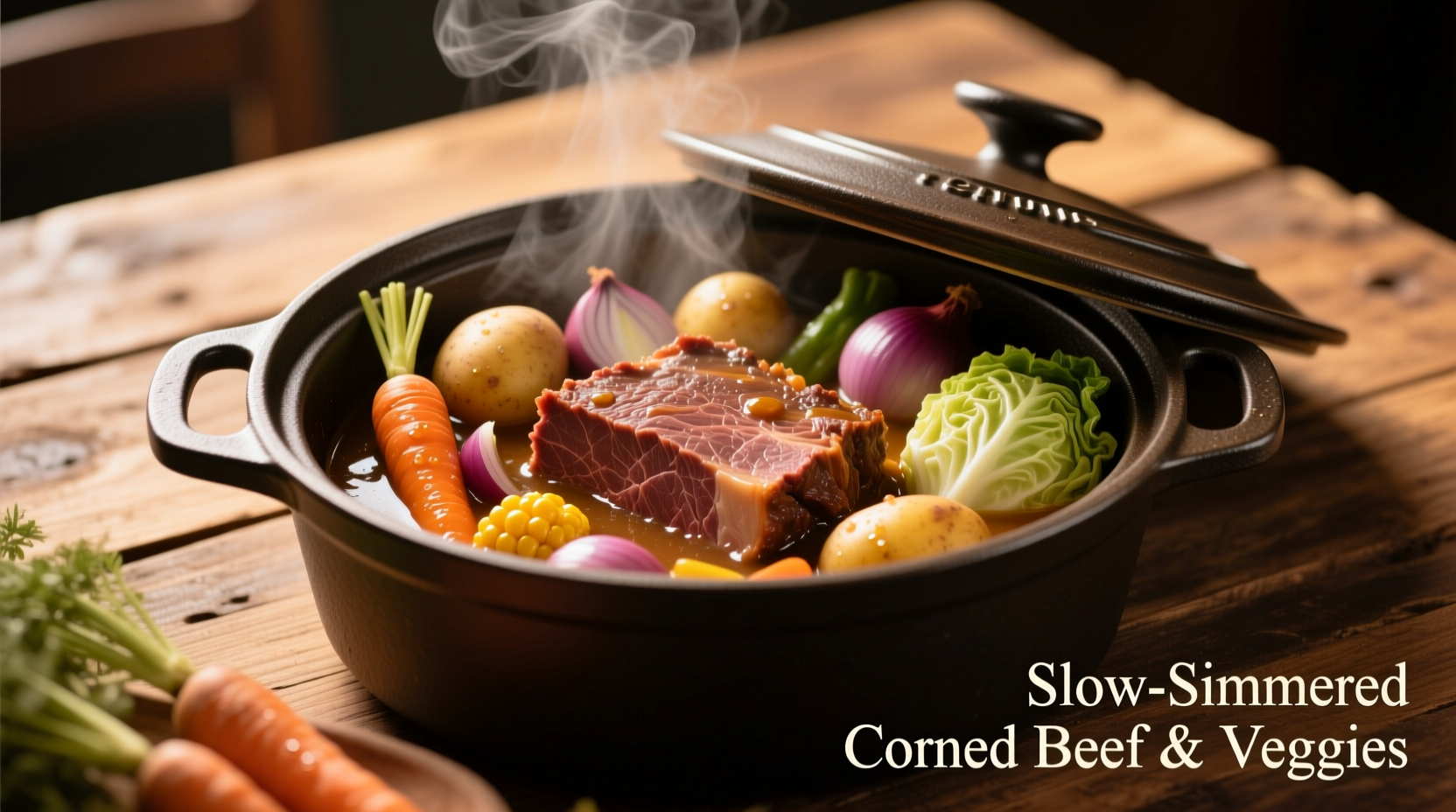 fork-tender crock-pot corned beef with vegetables