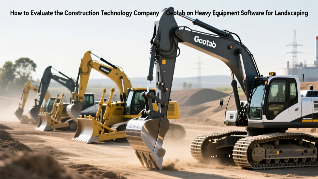 How to Evaluate the Construction Technology Company Geotab on Heavy Equipment Software for Landscaping