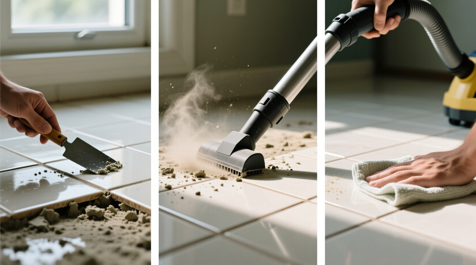 remove tile grout in a few simple steps