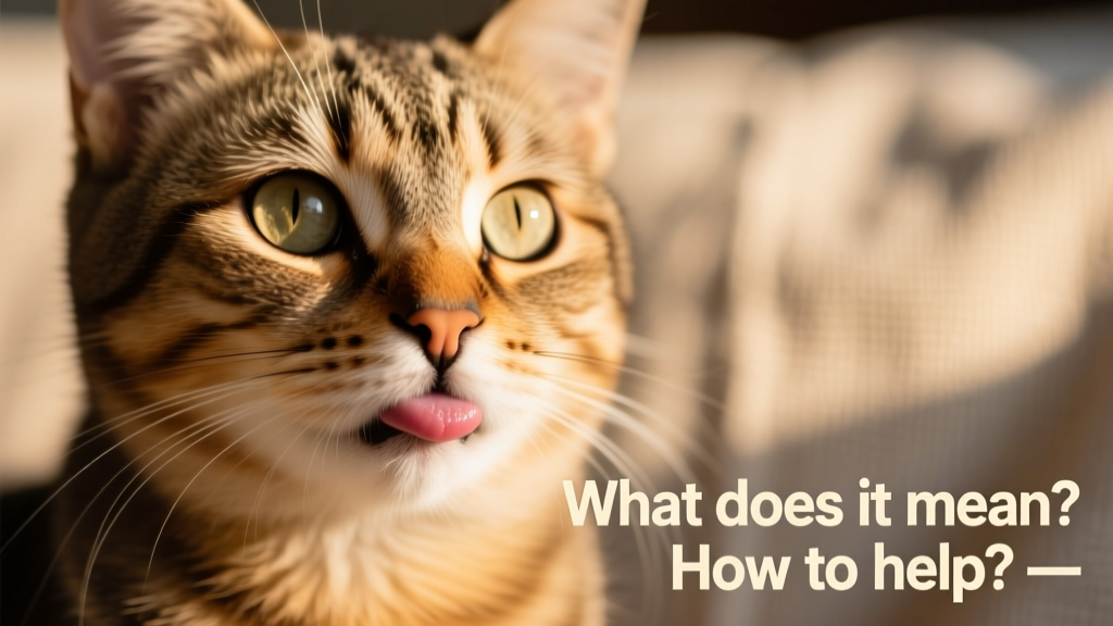 Cat swollen bottom lip: what does it mean and how to help