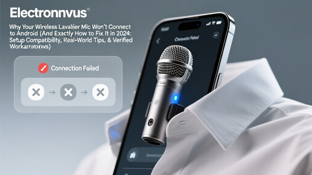 Why Your Wireless Lavalier Mic Won’t Connect to Android (And Exactly How to Fix It in 2024: Setup Compatibility, Real-World Tips, & Verified Workarounds)