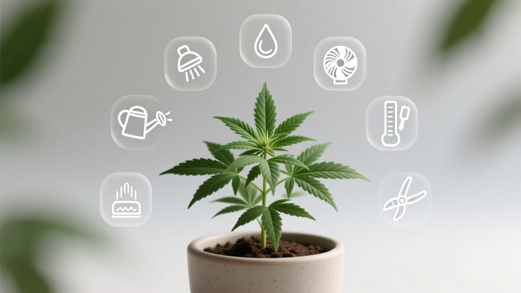 Why Indoor Mini Cannabis Plants Drop Leaves