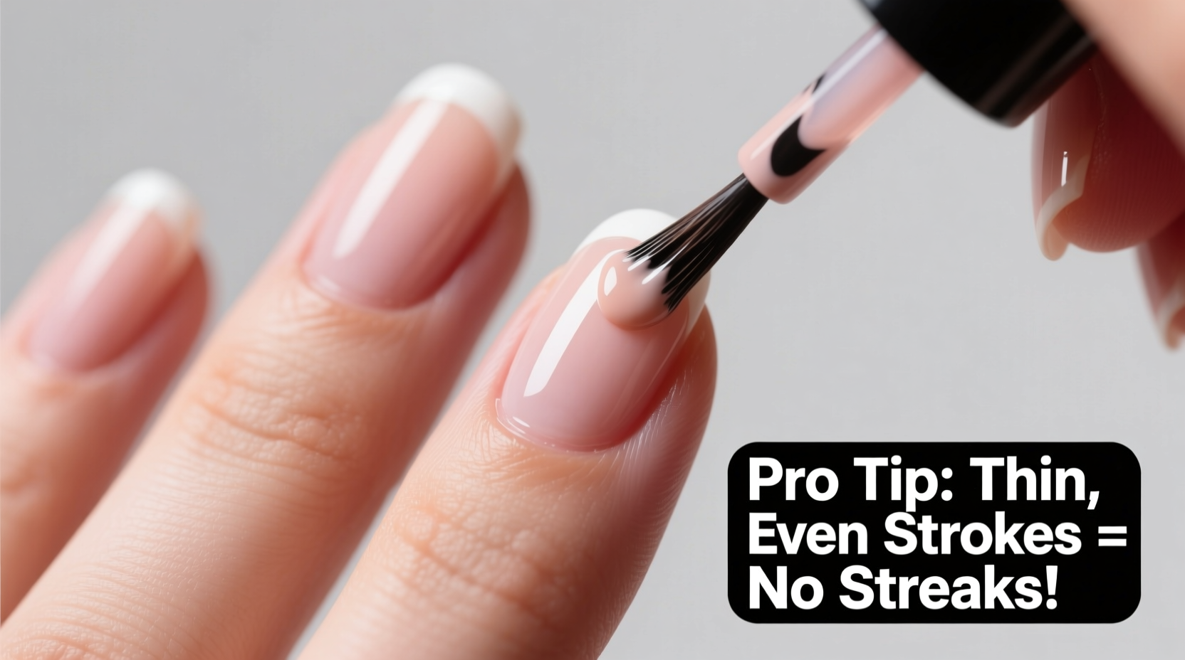 how to paint nails evenly without streaks using drugstore polish