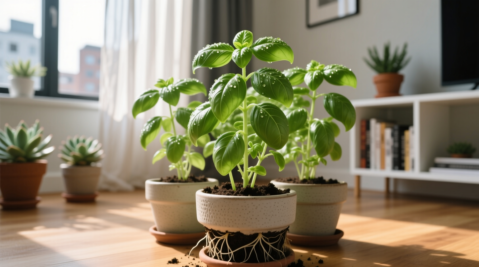 growing basil indoors
