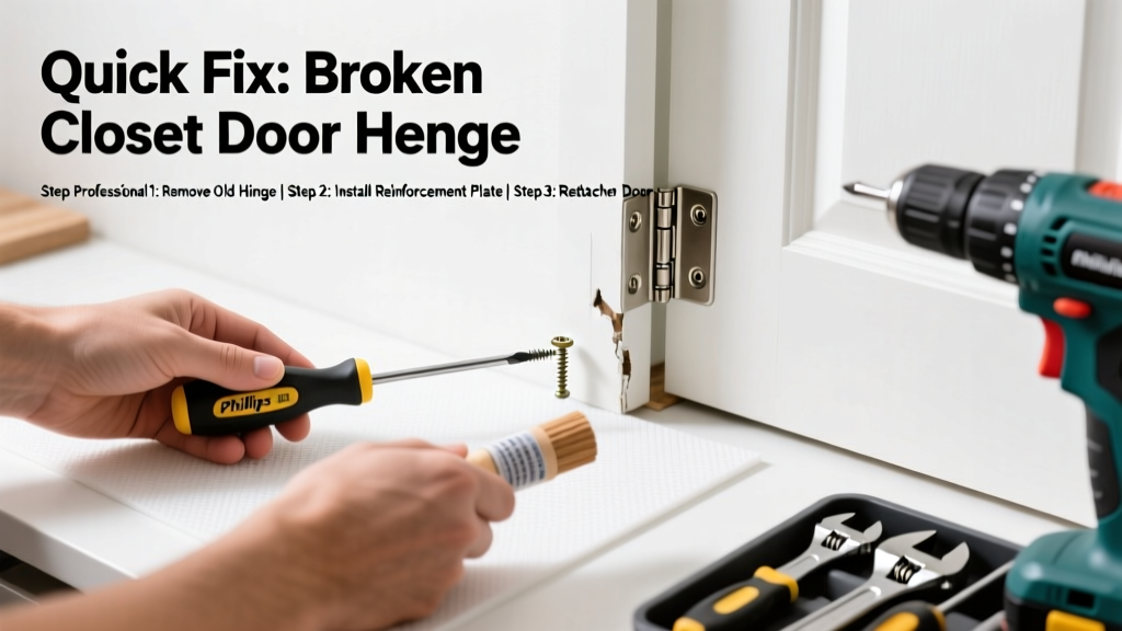 Fix a Broken Closet Door Hinge: Quick Repair Guide