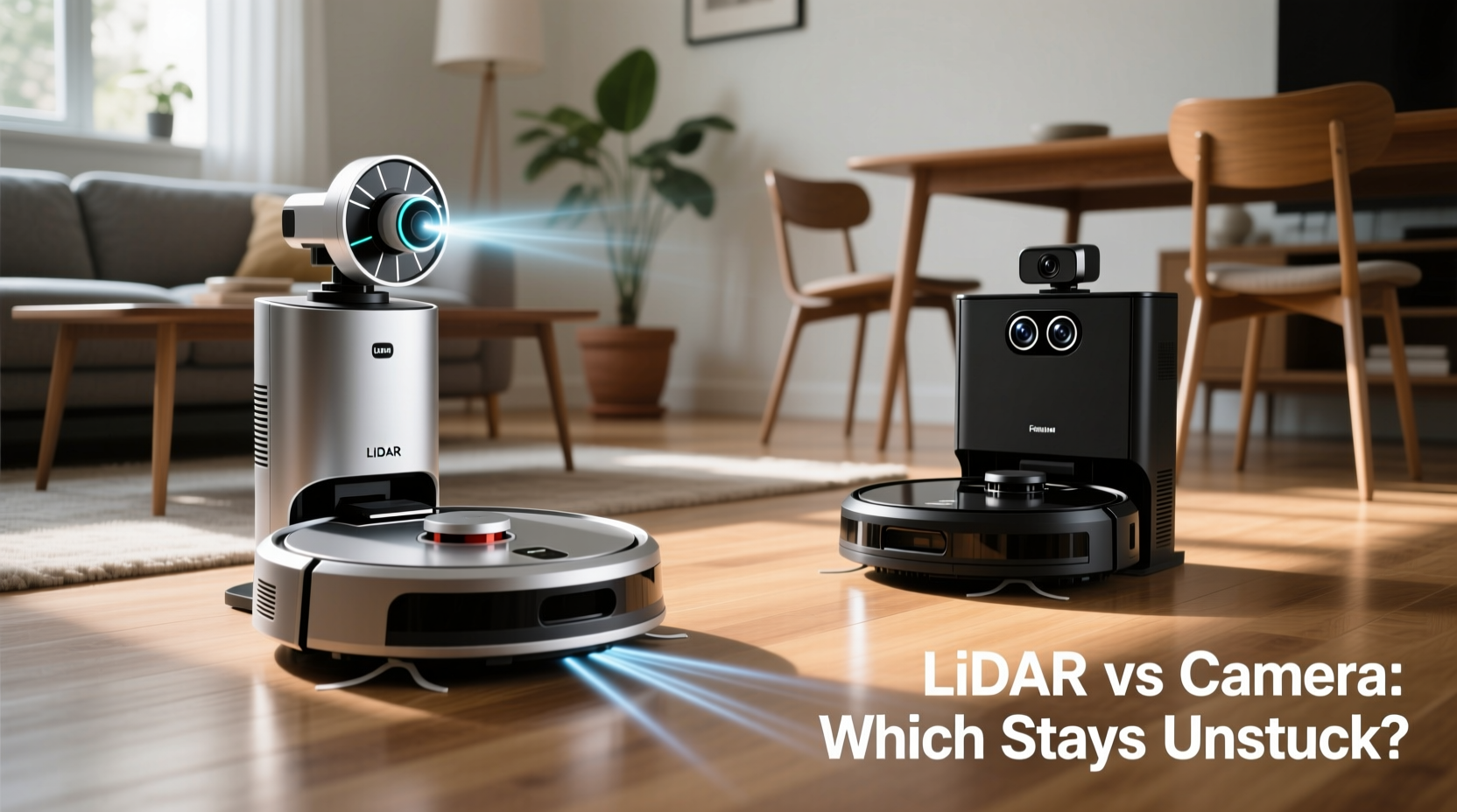robot vacuums lidar vs camera navigation which one gets stuck less on furniture