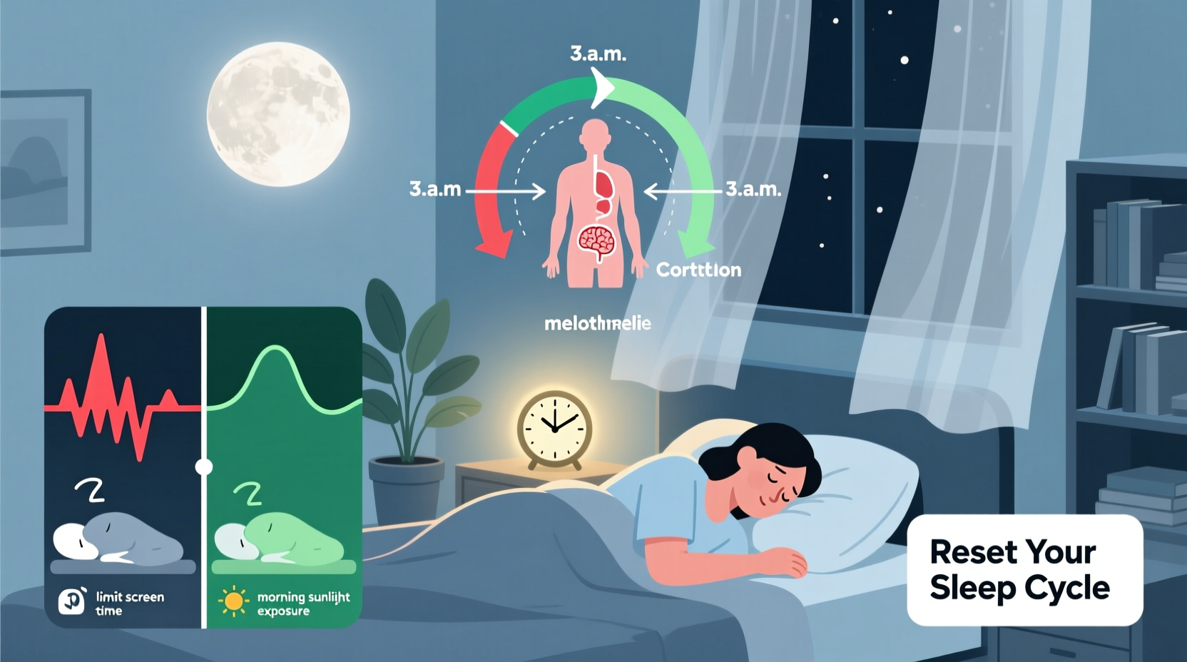 why do some people wake up at 3am regularly and how to fix sleep rhythm