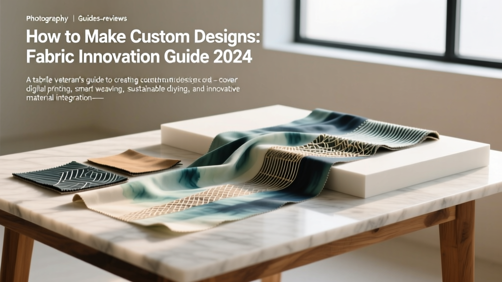 How to Make Custom Designs: Fabric Innovation Guide 2024