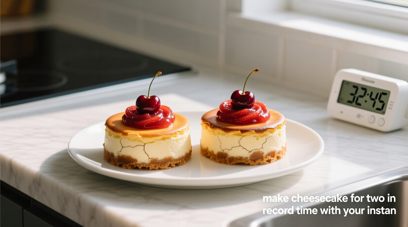 make cheesecake for two in record time with your instan