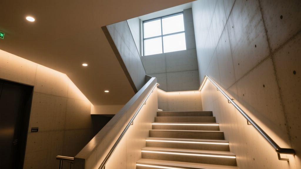 Stairwell Safety Lighting: IRC-Compliant & Glare-Free