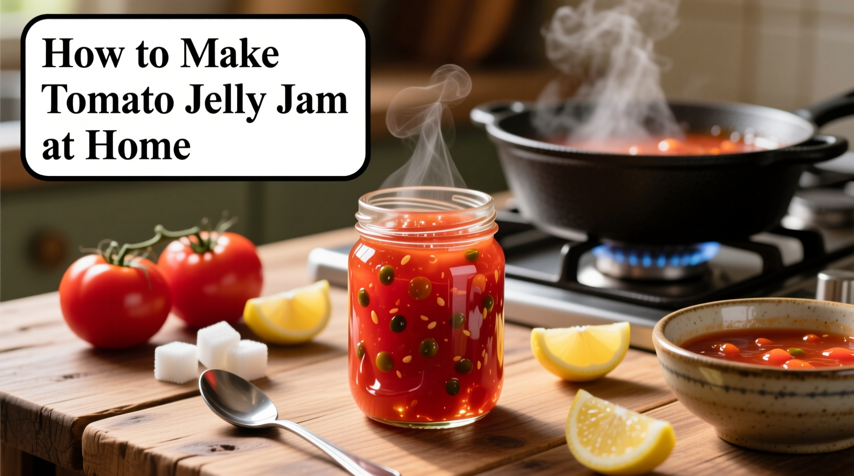 how to make tomato jelly jam at home