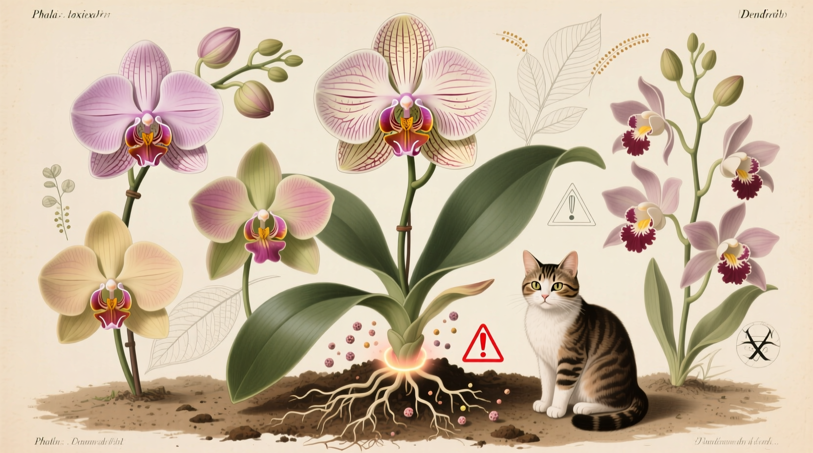 are orchids toxic to cats