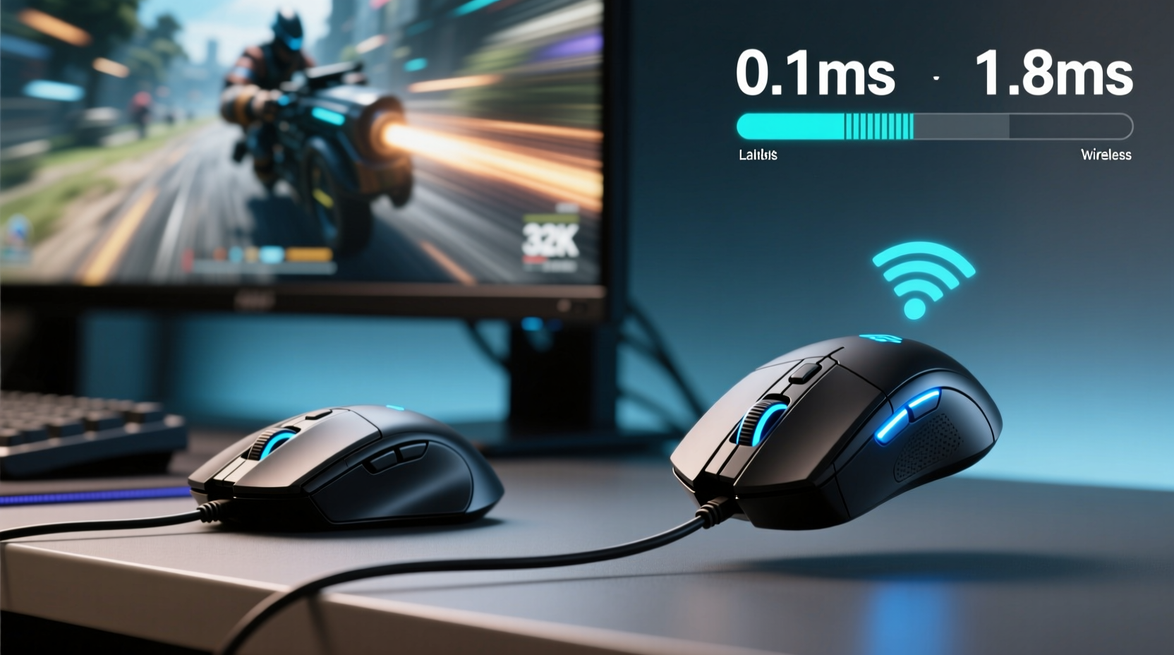 wired mouse vs wireless latency is the lag actually perceptible in gaming