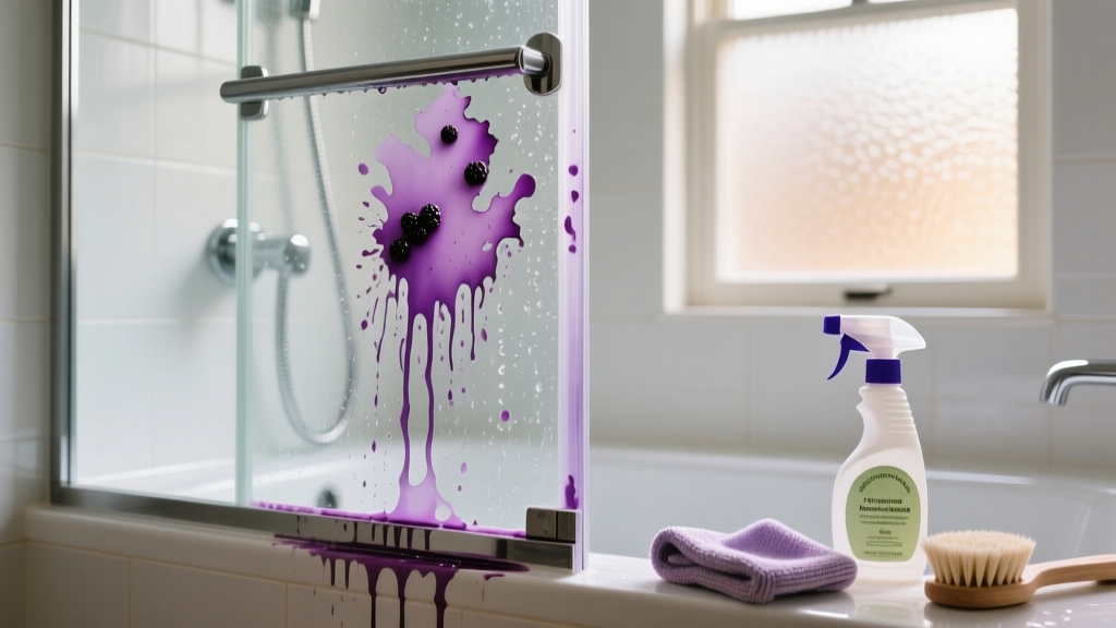 Tested: How to Get Berry Juice Out of Shower Door