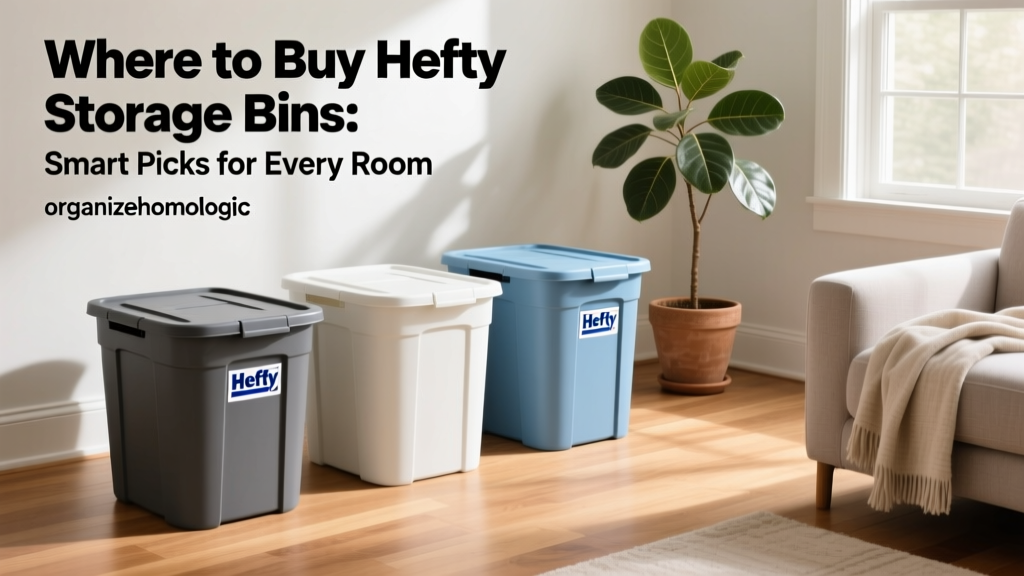 Where to Buy Hefty Storage Bins: Smart Picks for Every Room