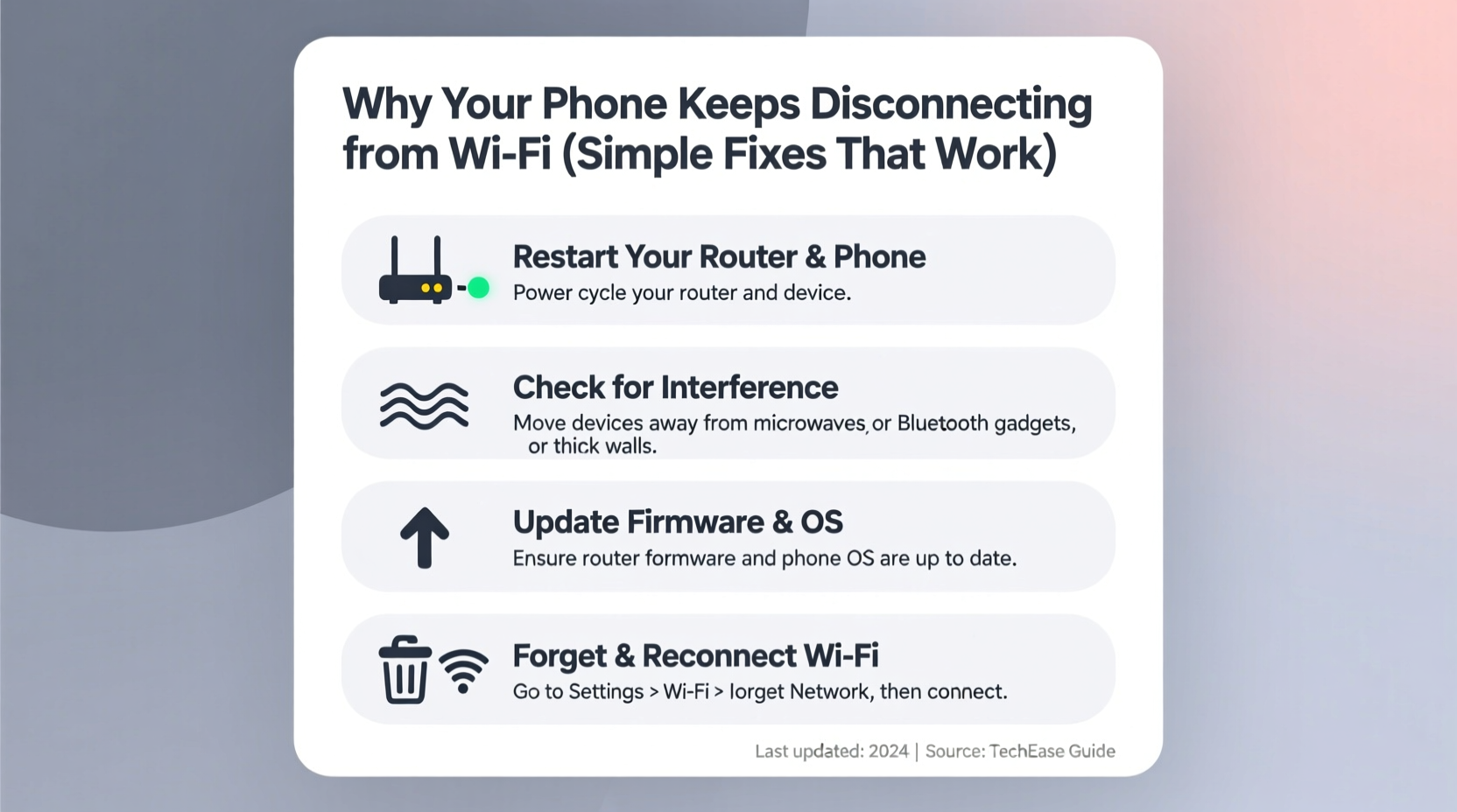 why does my phone keep disconnecting from wifi at home simple fixes that work