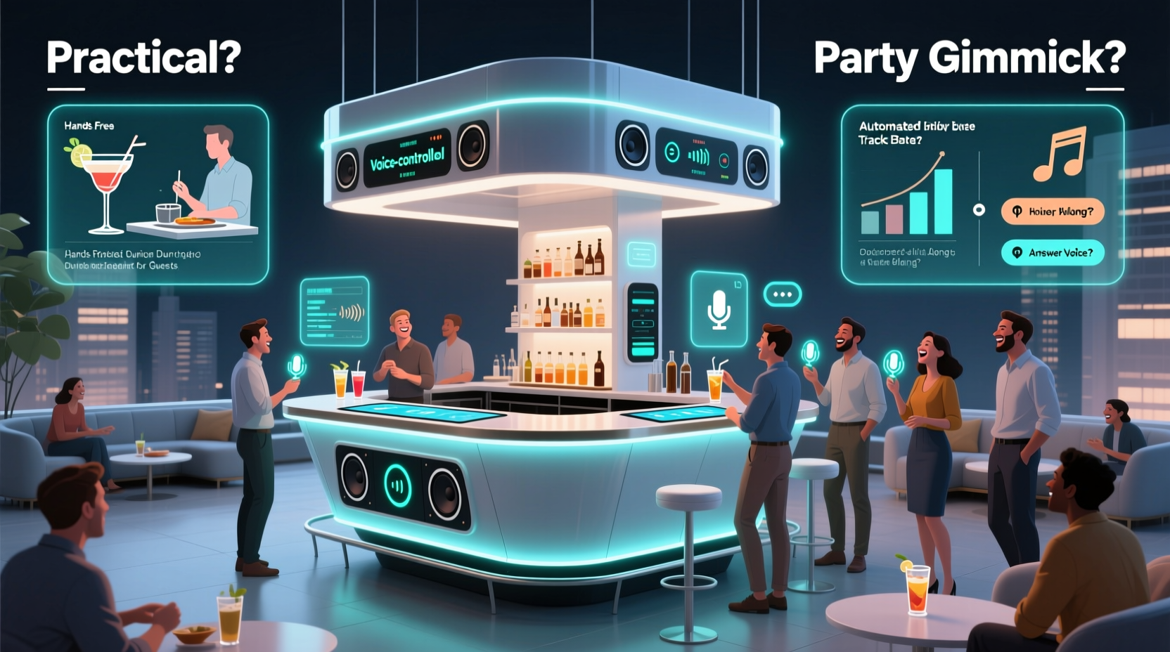 are voice-controlled smart bars practical or party gimmicks