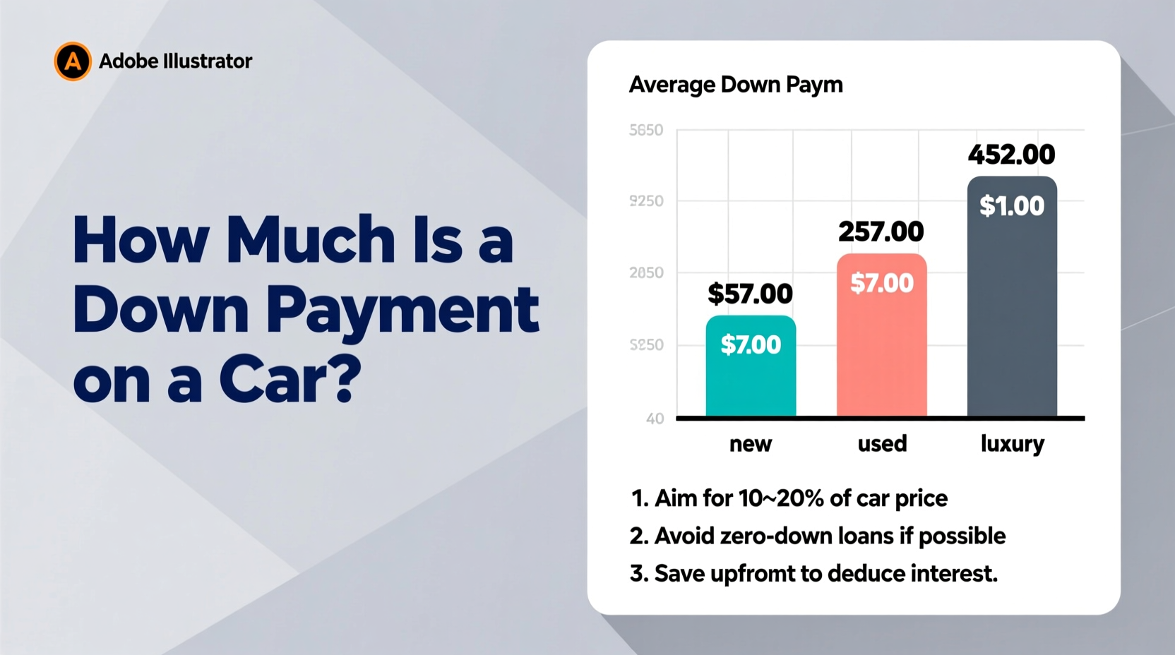 how much is down payment on a car