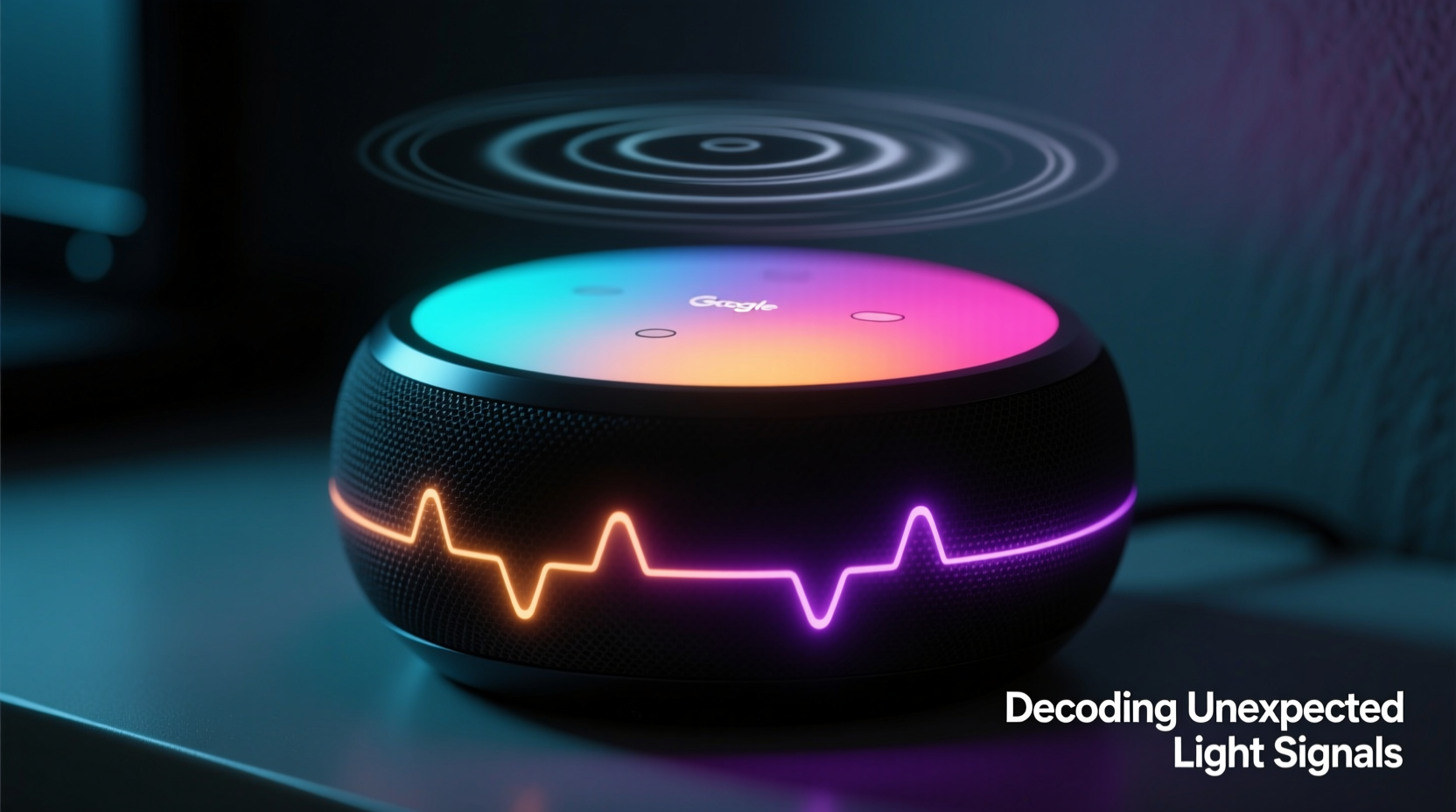 why does my google home flash colors decoding unexpected light signals