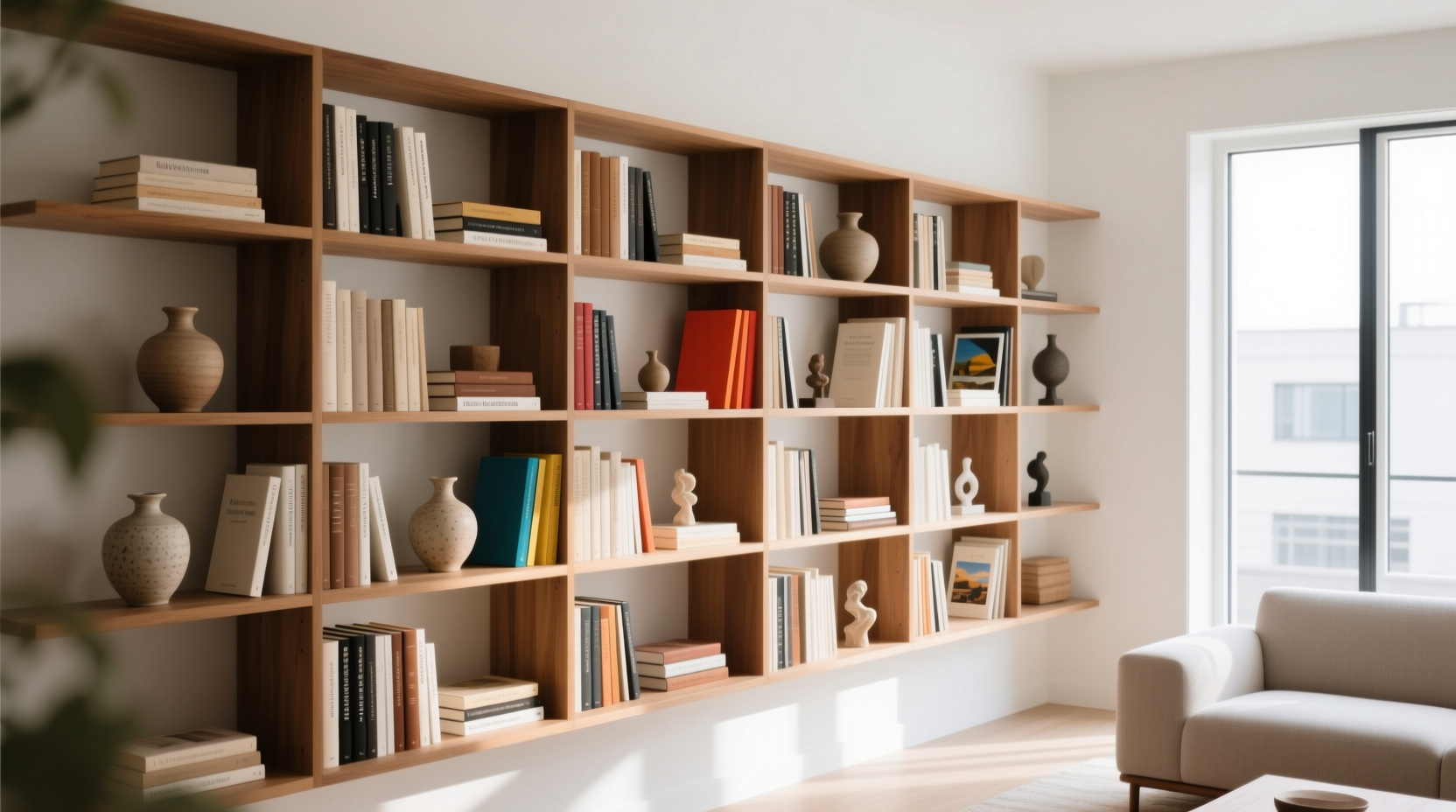 how to arrange books on shelves for both style and readability
