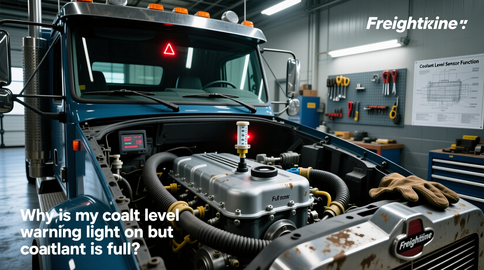 How to choose freightliner coolant level sensor,Why is my coolant level warning light on but coolant is full?