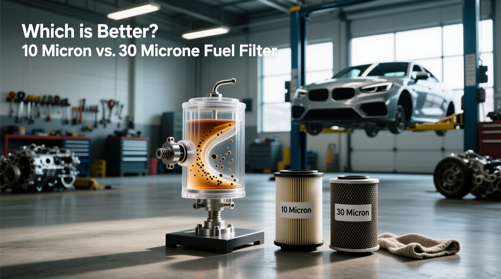 How to Choose a Transparent Fuel Filter: 10 vs 30 Micron Guide
