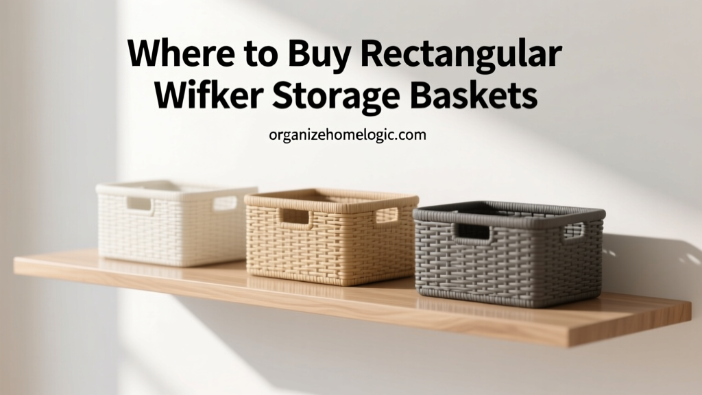Where to Buy Rectangular Wicker Storage Baskets