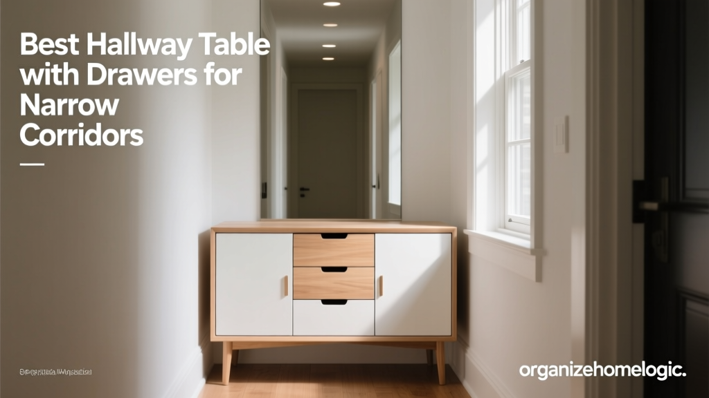 Best Hallway Table with Drawers for Narrow Corridors