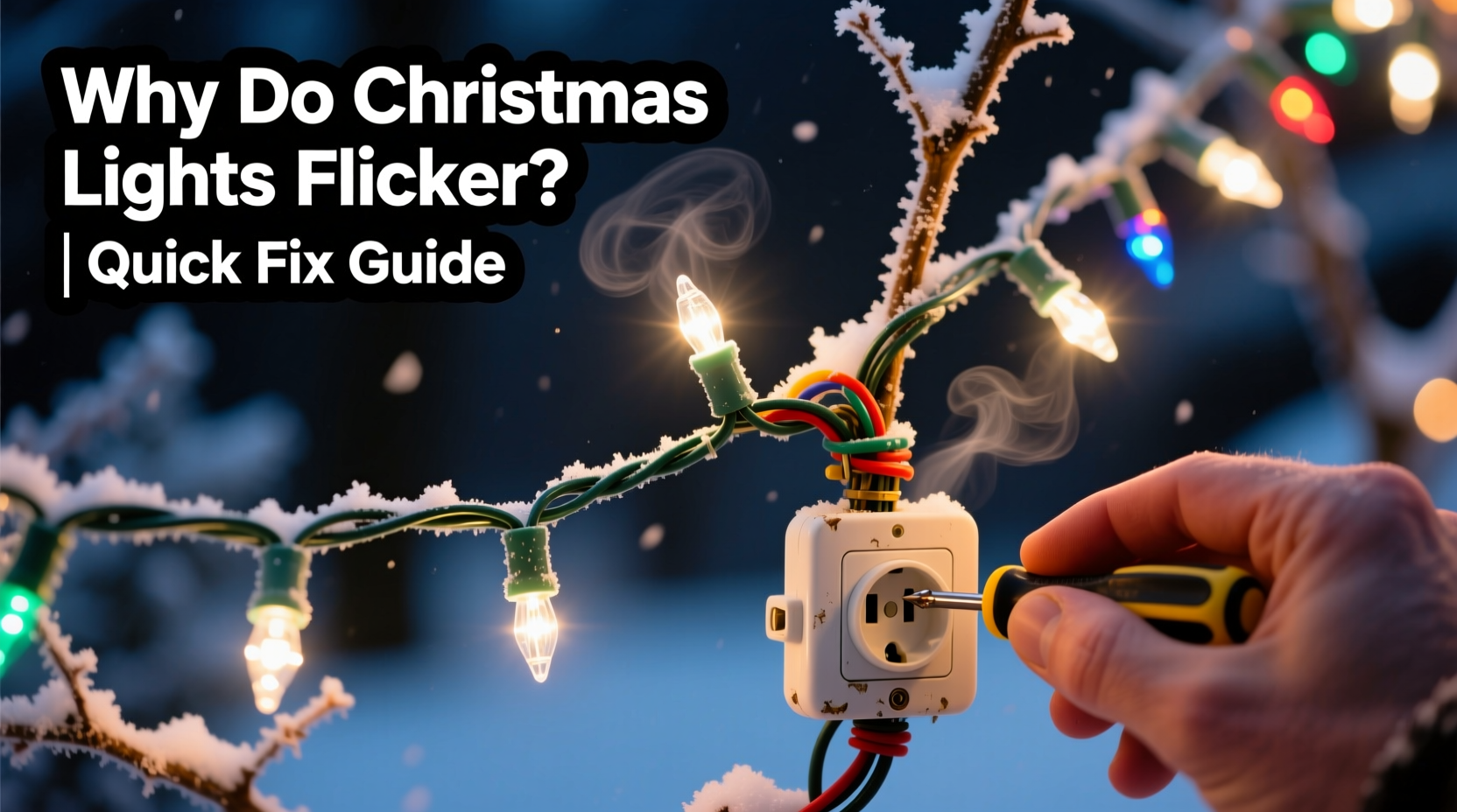 why do some christmas lights flicker and how to fix it fast