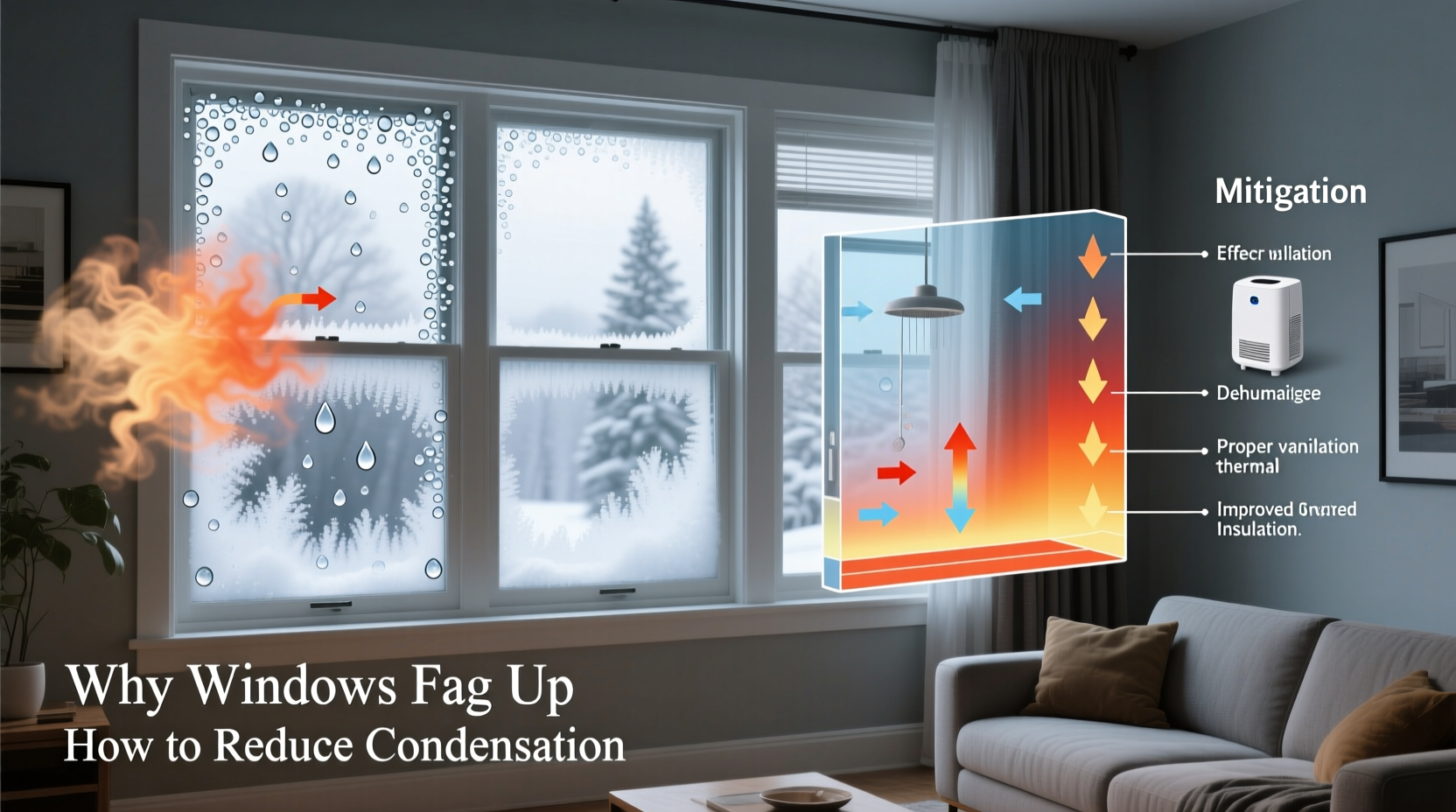 why do my house windows fog up inside and how to reduce condensation
